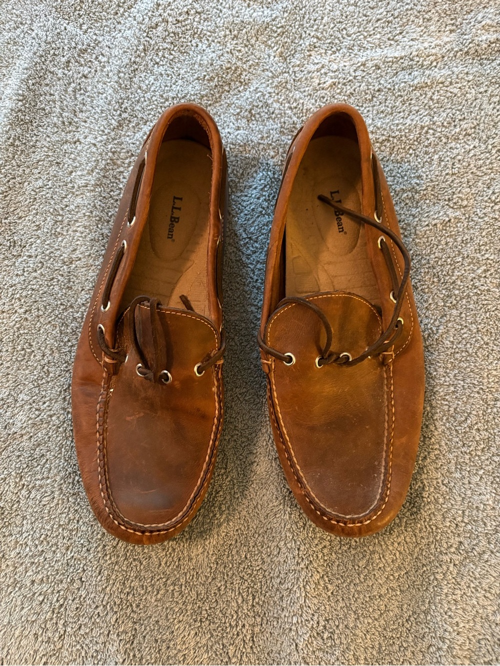L.L. Bean Men's Brown Casco Bay Boat Moc
